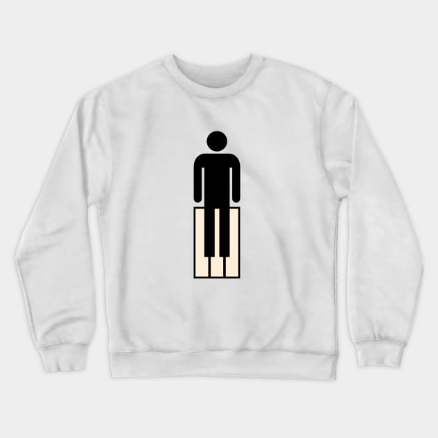 Piano Man Crewneck Sweatshirt by viktorhertz